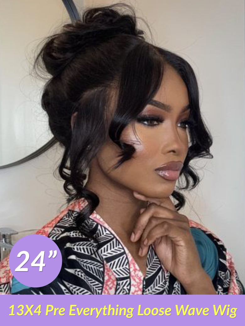 Sunber $59 Mystery Box Win 30inch Value $259 Loose Wave 13x4 Lace Frontal Wig Flash Sale