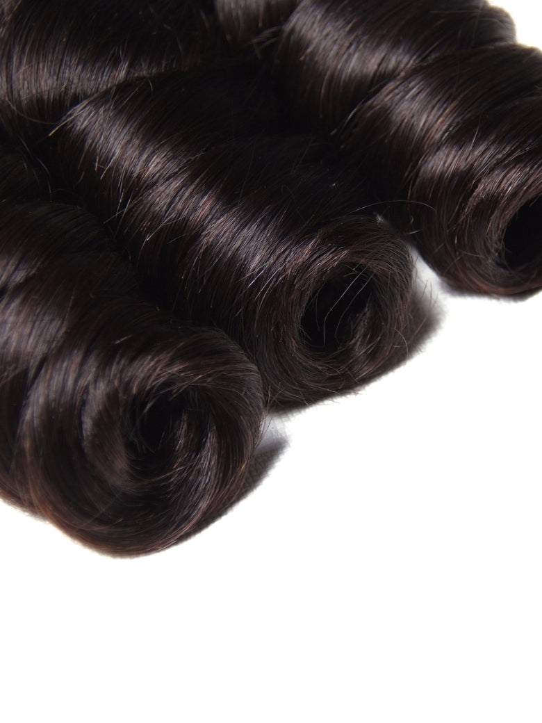 Sunber Hair Virgin Brazilian Loose Wave Hair 4 Bundles - 100% Unprocessed Human Bundle Deals