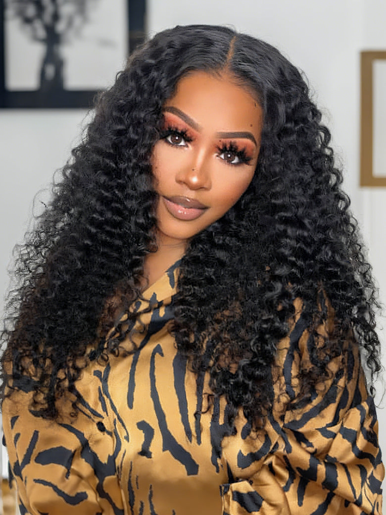 Sunber Hair Brazilian Virgin Jerry Curly Hair 3 Bundles with 4*4 Lace Closure 100% Human Hair Flash Sale