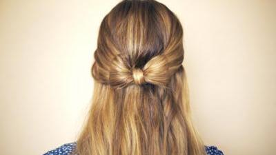 Bow Hairstyle Using Your Own Hair