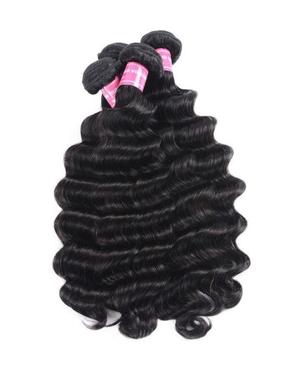 Sunber Hair 100% Unprocessed Human Virgin Hair 4 Bundles Loose Deep Wave Hair