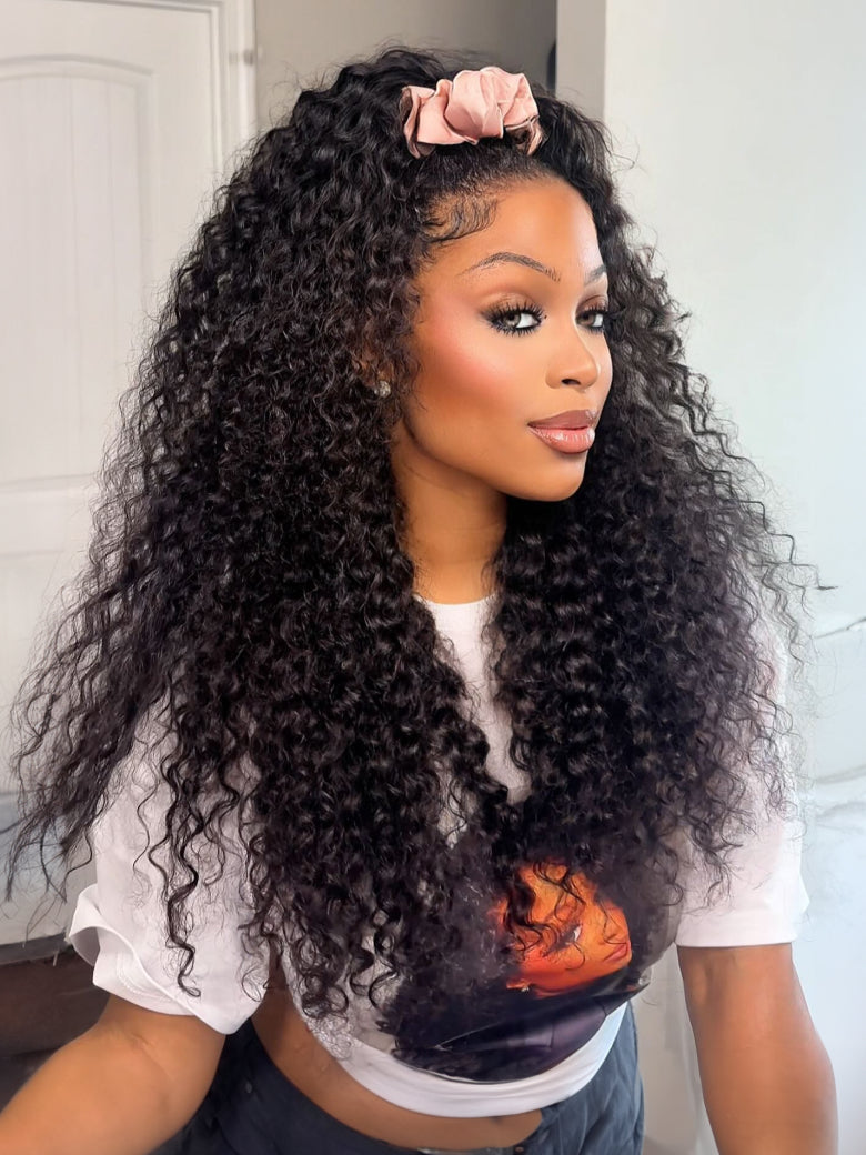 Extra 70% OFF | Sunber Water Wave 7x5 Glueless Pre Cut Lace Grab And Go Human Hair Wig