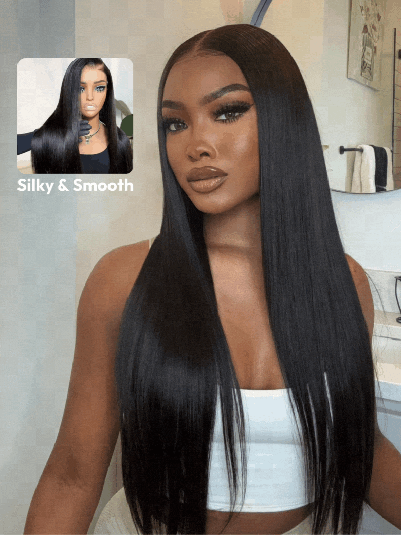Sunber Soft and Silk Straight Wig 13x4 Pre Everything Lace Front Wigs Human Hair Wig With Pre Cut