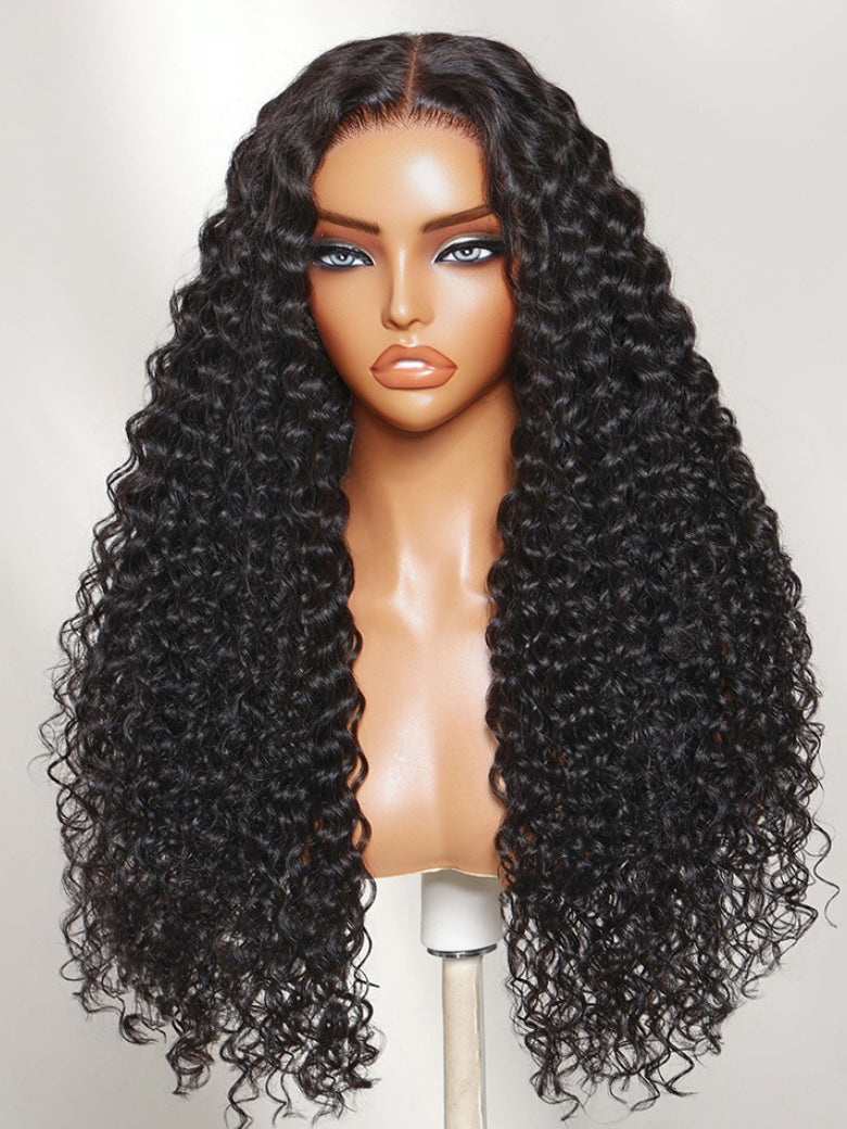 Sunber 13x4 Pre Everything Deep Curly Wig With Full Ends And Elastic Drawstring