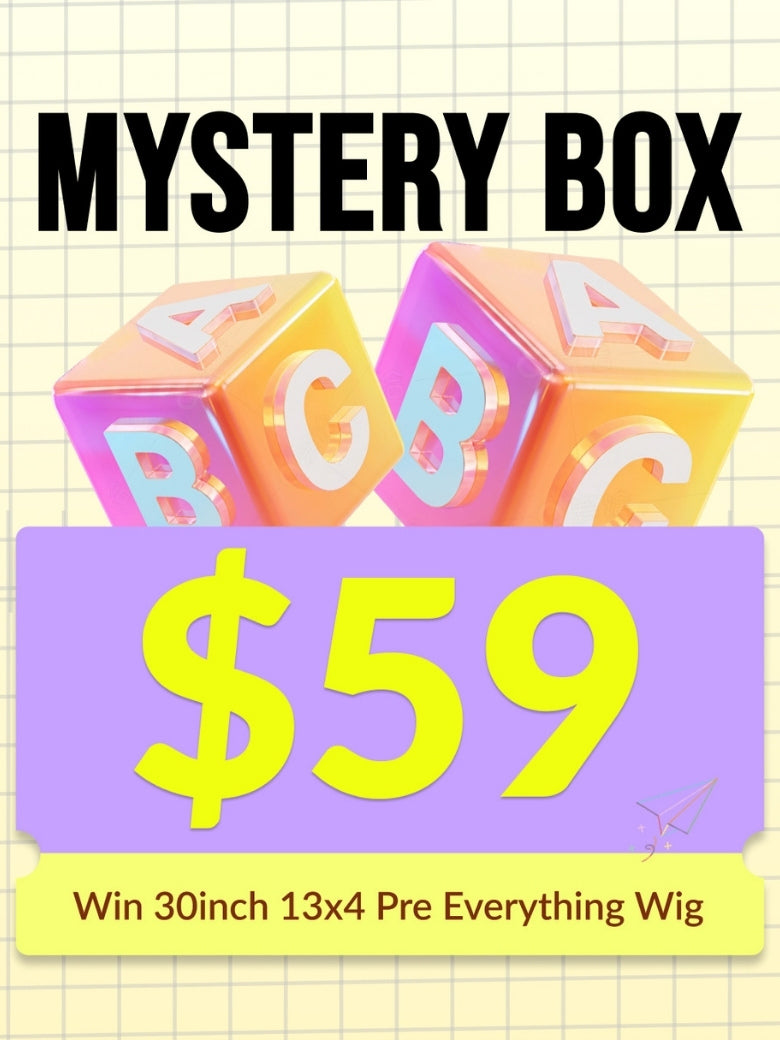 Sunber $59 Mystery Box Win 30inch Value $259 Loose Wave 13x4 Lace Frontal Wig Flash Sale