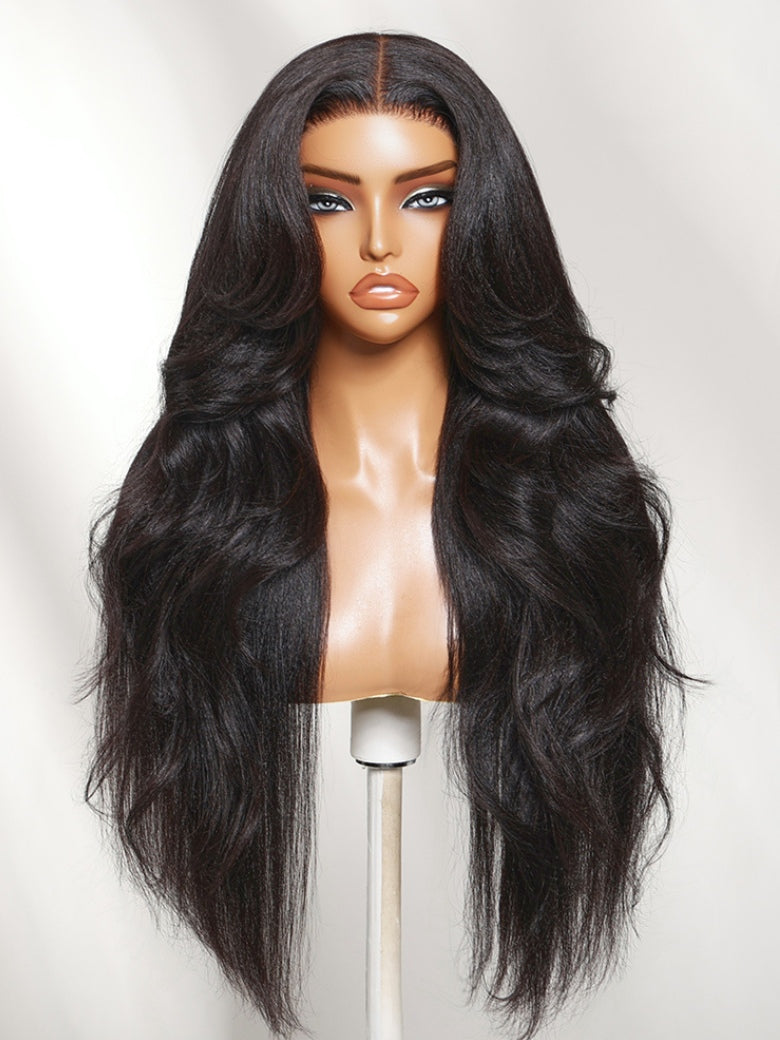 Sunber Layered Yaki Straight 7x5 Pre Cut Lace With Invisi Drawstring