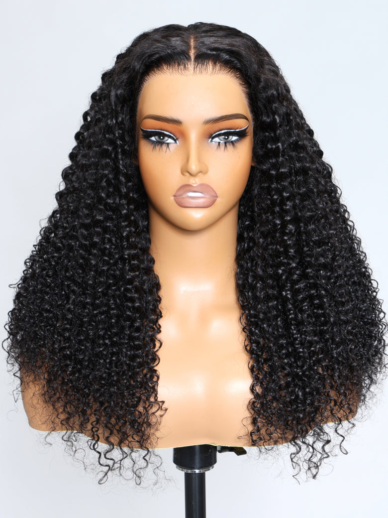 Extra 70% OFF | Sunber Curly 7×5 Bye Bye Knots Pre-Cut Lace Wigs  Lace Closure Pre-Plucked Hairline Human Hair