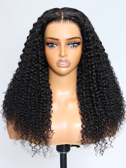 Extra 70% OFF | Sunber Curly 7×5 Bye Bye Knots Pre-Cut Lace Wigs  Lace Closure Pre-Plucked Hairline Human Hair