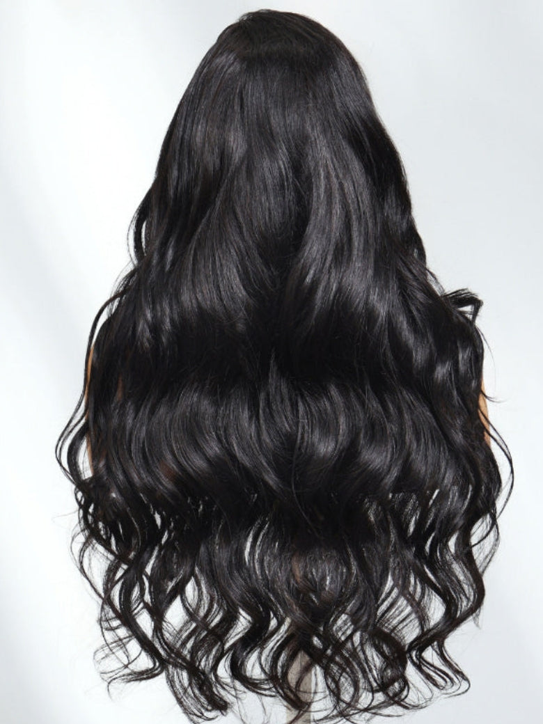 Sunber 13x4 Pre-Everything Wig With Loose Wave Face-Framing Layers And Side-Swept Bangs With Drawstring  Glueless Human Hair Wig