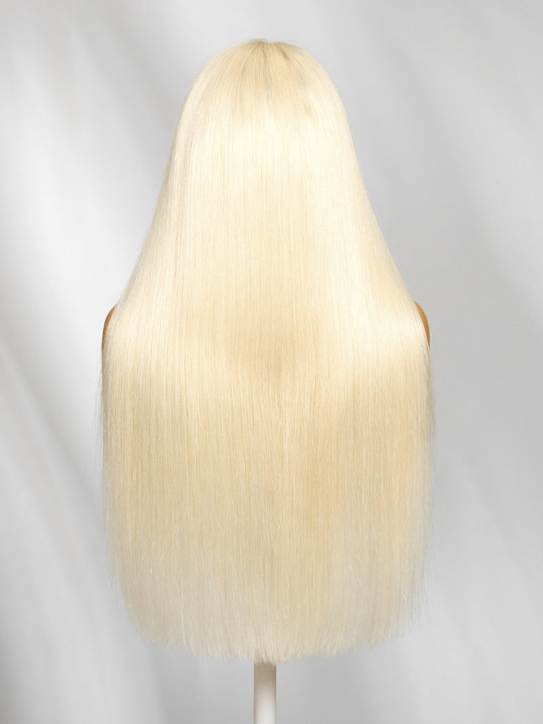 Sunber 613 Blonde Straight 13x4 Lace Frontal Wig With Invisi Drawstring Flash Sale