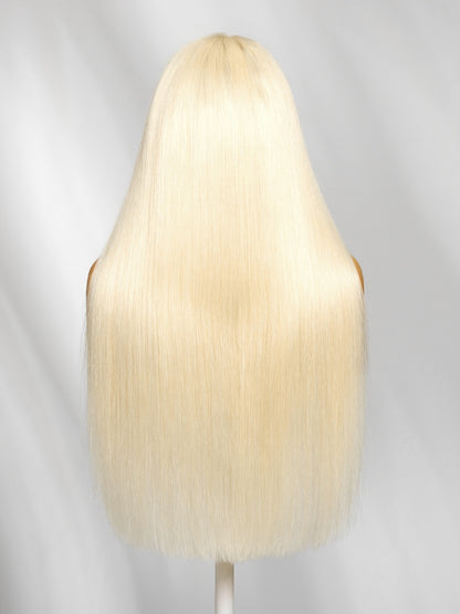 Sunber 613 Blonde Straight 13x4 Lace Frontal Wig With Invisi Drawstring Flash Sale