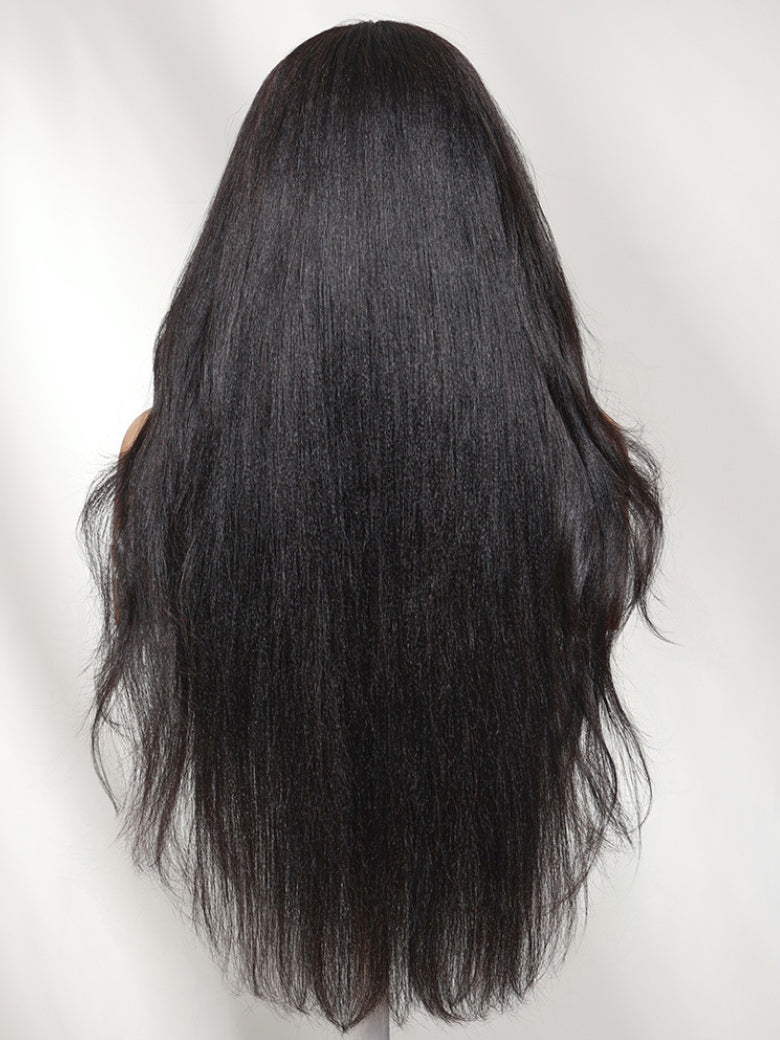Sunber Layered Yaki Straight 7x5 Pre Cut Lace With Invisi Drawstring