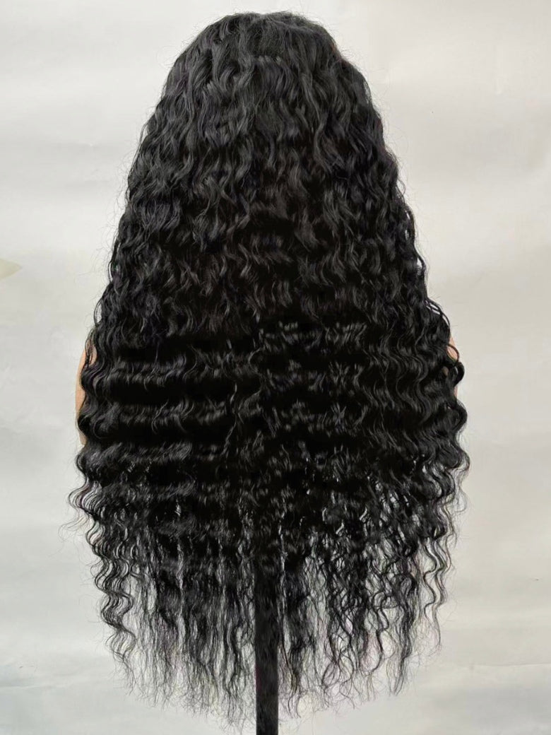 Sunber 13x4 Pre Everything Water Wave With Deep Ends With Invisi Drawstring