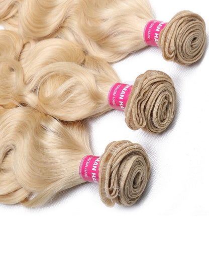 Sunber Hair Blonde 613 Hair Weave 3 Bundles Body Wave Virgin Human Hair Weft