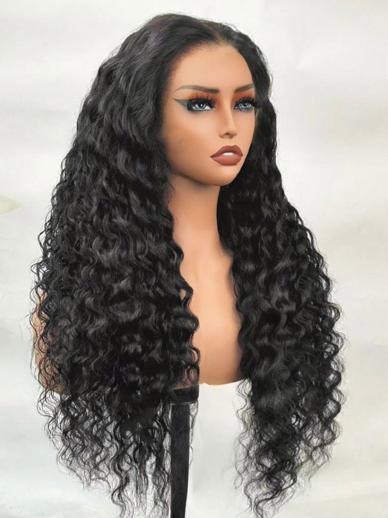 Sunber 13x4 Pre Everything Water Wave With Deep Ends With Invisi Drawstring