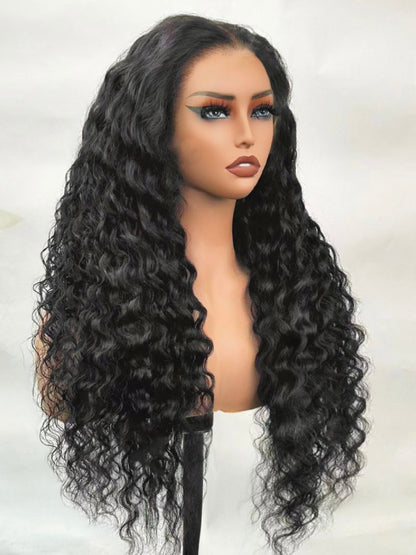 Sunber 13x4 Pre Everything Water Wave With Deep Ends With Invisi Drawstring