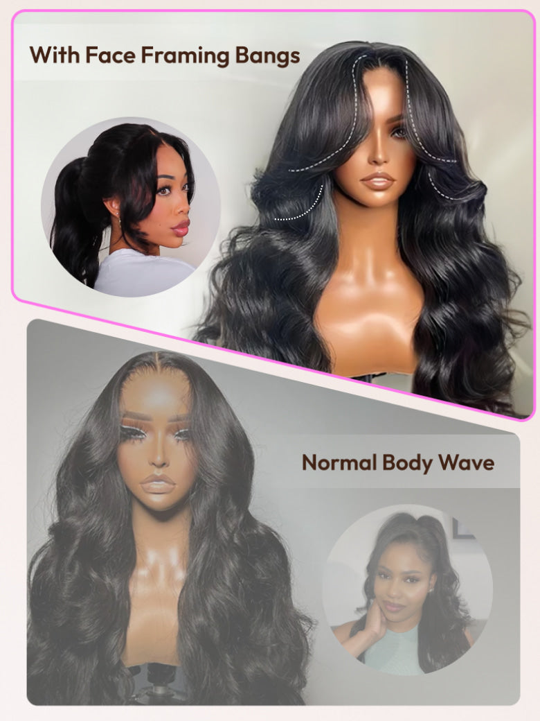 Face Framing Curtain Bangs 13x4 Pre-Everything Pull And Go Drawstring Loose Wave Wig Flash Sale