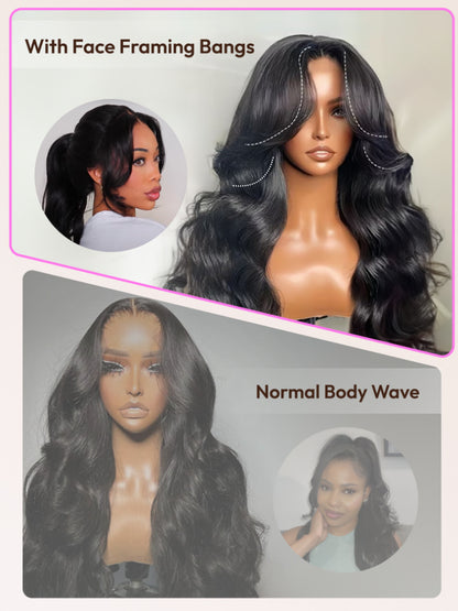 Face Framing Curtain Bangs 13x4 Pre-Everything Pull And Go Drawstring Loose Wave Wig Flash Sale