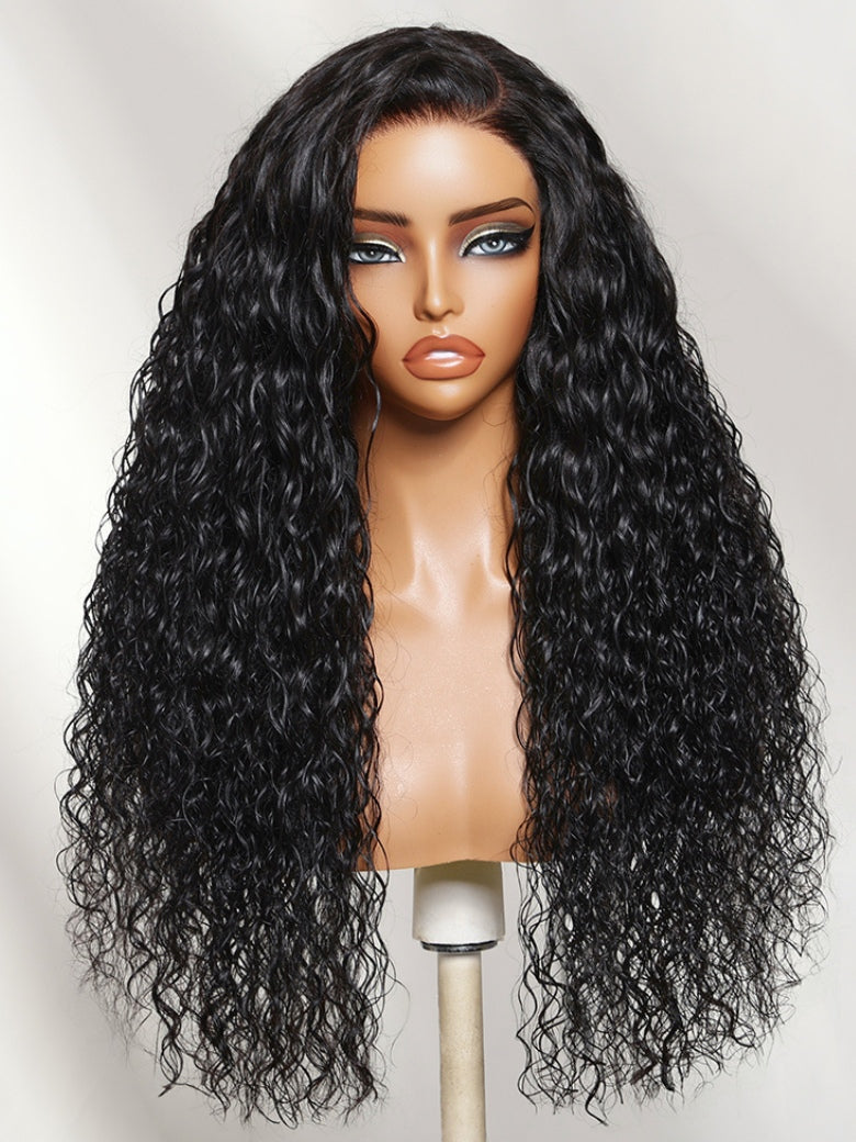 Sunber 13x4 Lace Kinky Water Wave No Slip Wig Full Volume Natural Texture