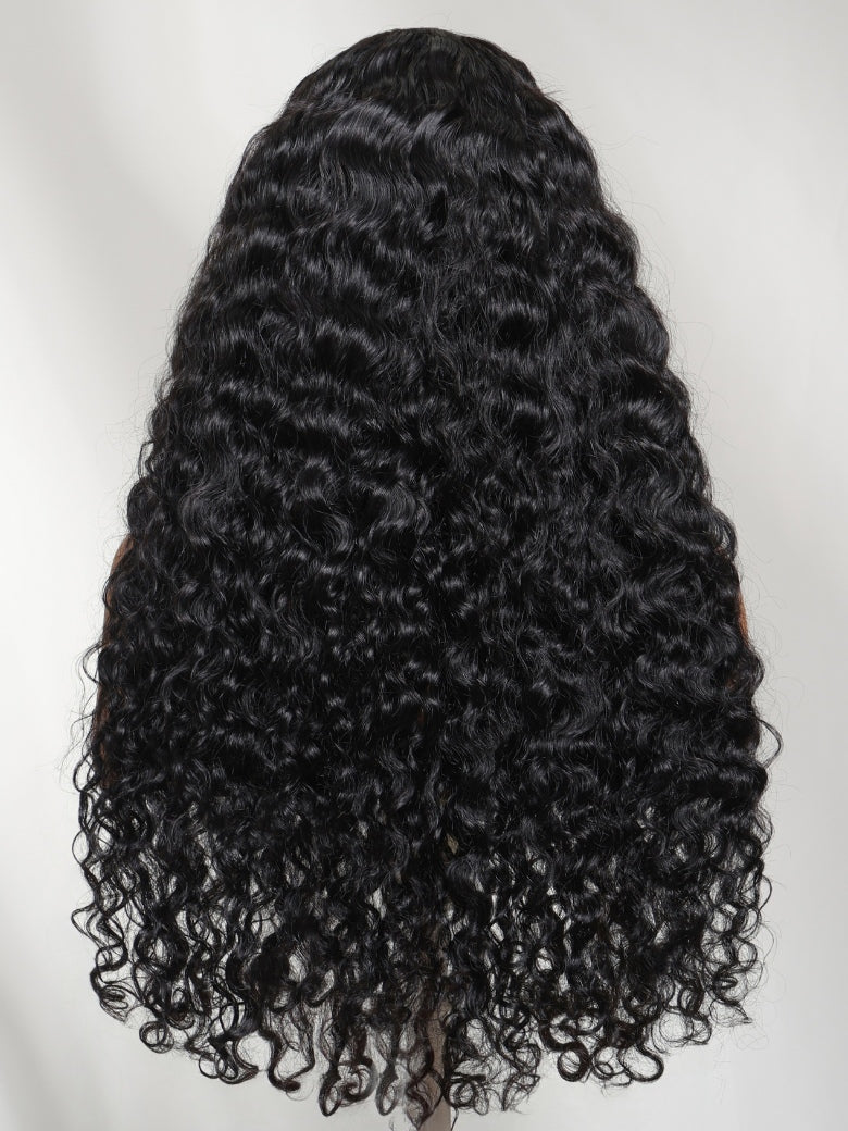 Sunber 7x5 Bye Bye Knots Fluffy Indian Curly Glueless Wig with Invisi Drawstring