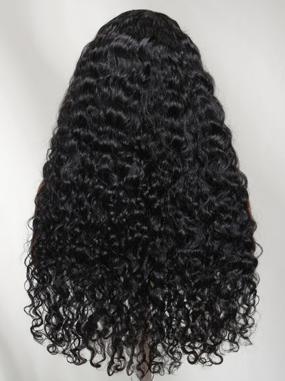 Sunber 7x5 Bye Bye Knots Fluffy Indian Curly Glueless Wig with Invisi Drawstring