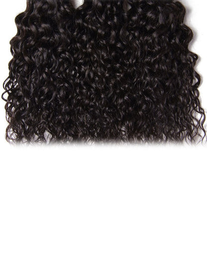 Sunber Hair Brazilian Water Wave Hair 4 Bundles, 100% Virgin Human Hair Weave