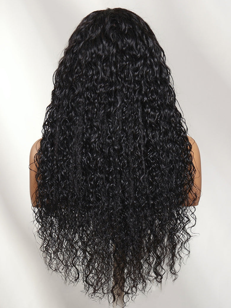 Sunber 13x4 Lace Kinky Water Wave No Slip Wig Full Volume Natural Texture