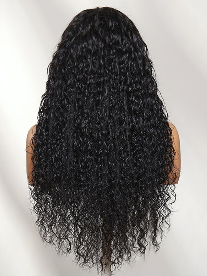 Sunber 13x4 Lace Kinky Water Wave No Slip Wig Full Volume Natural Texture