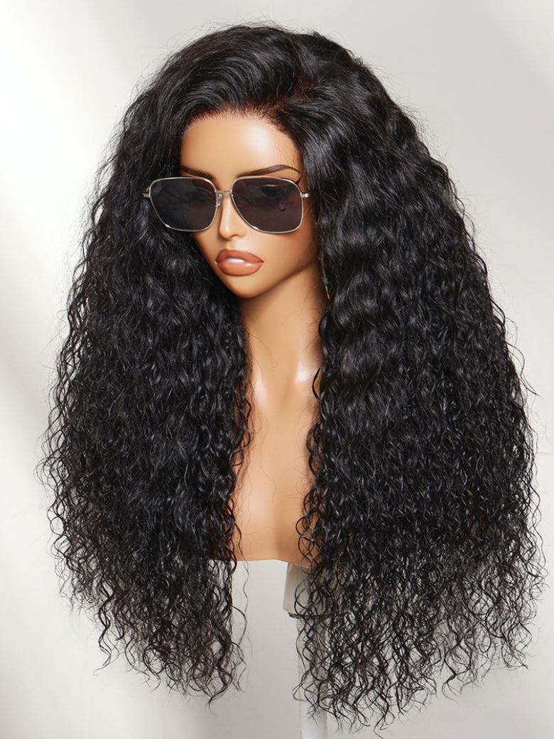 Sunber 13x4 Lace Kinky Water Wave No Slip Wig Full Volume Natural Texture