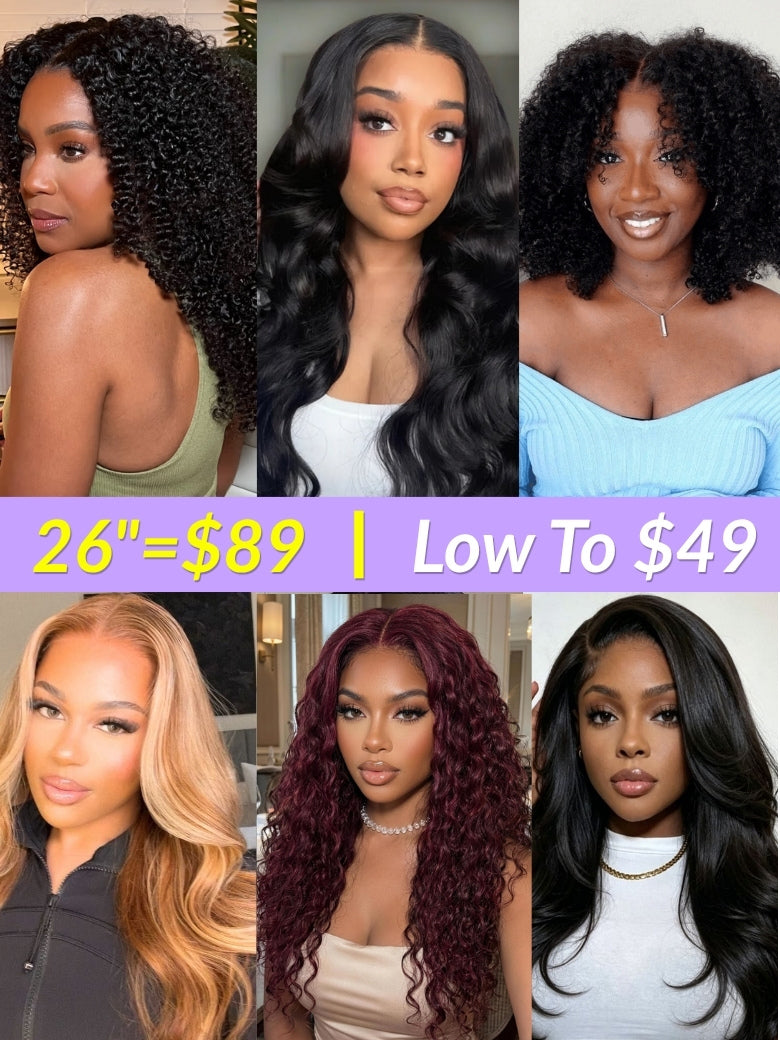 26inch=$89 Sunber Put On &amp; Go Wigs Flash Sale Limited Stock For Back To School