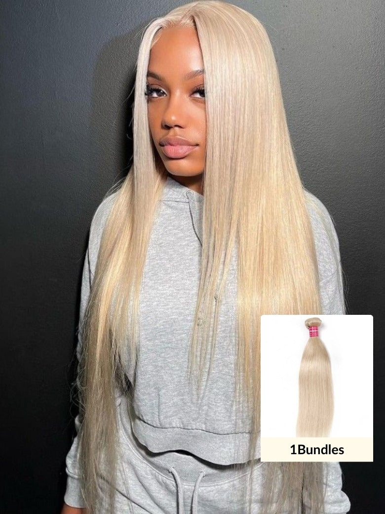 Sunber Hair 613 Blonde Virgin Human Hair Extension Bundles 10-24 Inch 1PCS Straight Hair