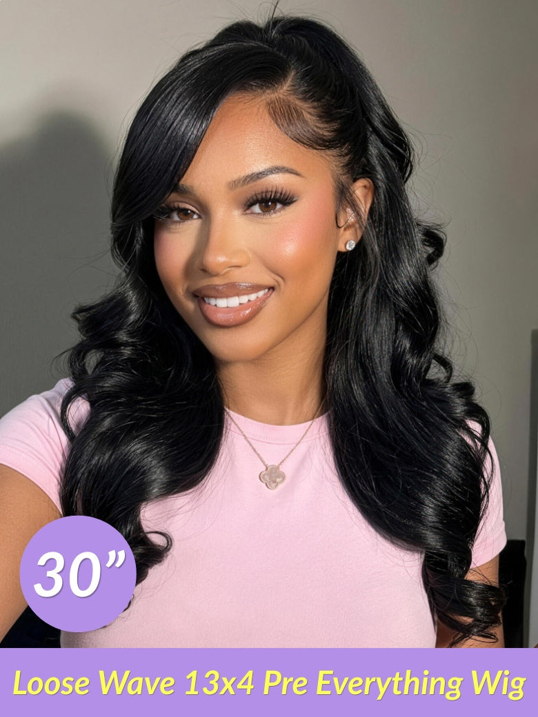 Sunber $59 Mystery Box Win 30inch Value $259 Loose Wave 13x4 Lace Frontal Wig Flash Sale