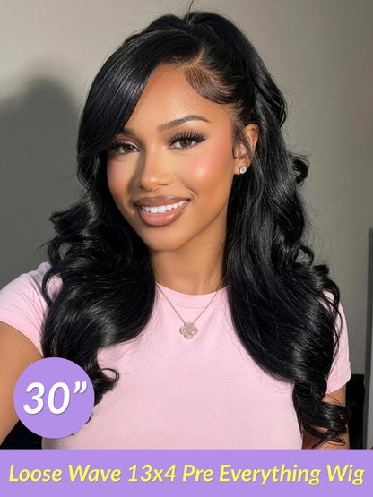 Sunber $59 Mystery Box Win 30inch Value $259 Loose Wave 13x4 Lace Frontal Wig Flash Sale