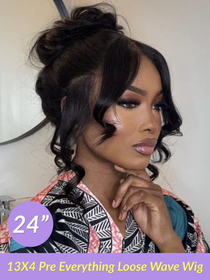 Sunber $59 Mystery Box Win 30inch Value $259 Loose Wave 13x4 Lace Frontal Wig Flash Sale
