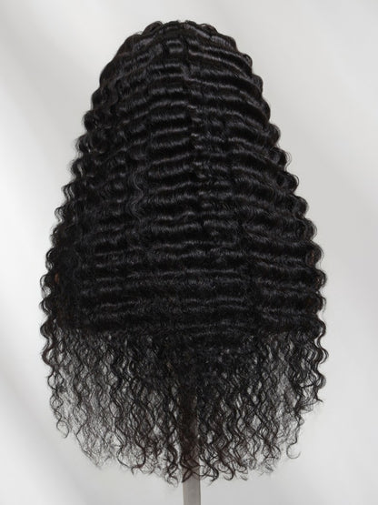 Sunber 13x4 Pre Everything Crimps Curl Crimped Texture Zig-Zag Waves High-volume Look Deep Wave Lace Frontal Wig