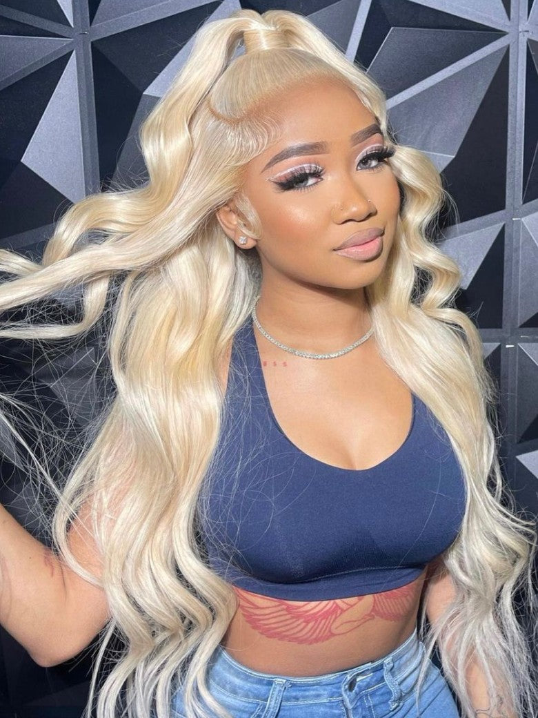 Sunber Hair Blonde 613 Hair Weave 3 Bundles Body Wave Virgin Human Hair Weft