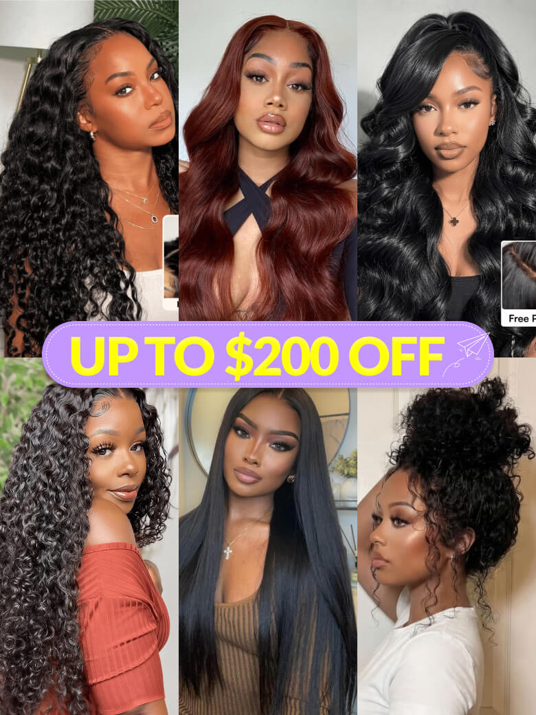 Up To $200 OFF | 13x4 Pre Everything/ Put On &amp; Go/ HD Lace Wigs VIP Member Flash Sale Limited Stocks