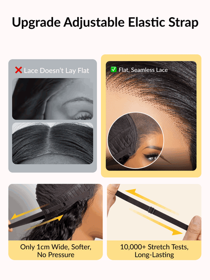 Sunber 200% Density Effortlessly Feathered Hairstyles 7x5 Pre Cut Lace Wig With Layered Haircuts