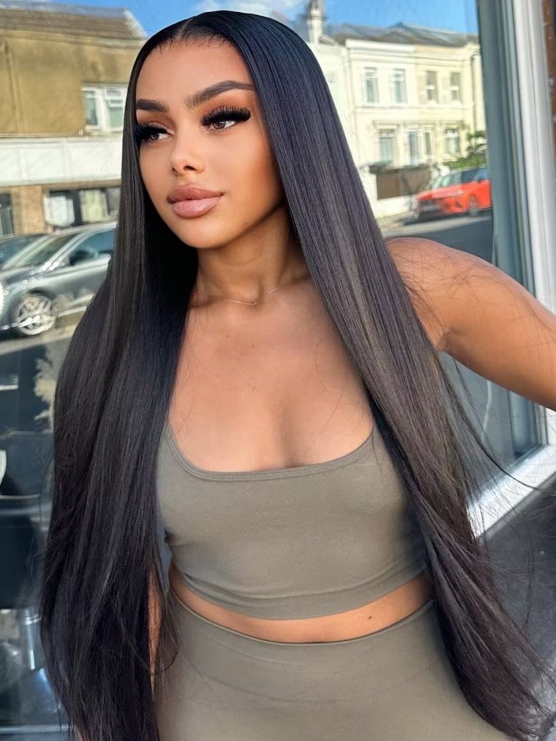 Sunber Soft and Silk Straight Wig 13x4 Pre Everything Lace Front Wigs Human Hair Wig With Pre Cut