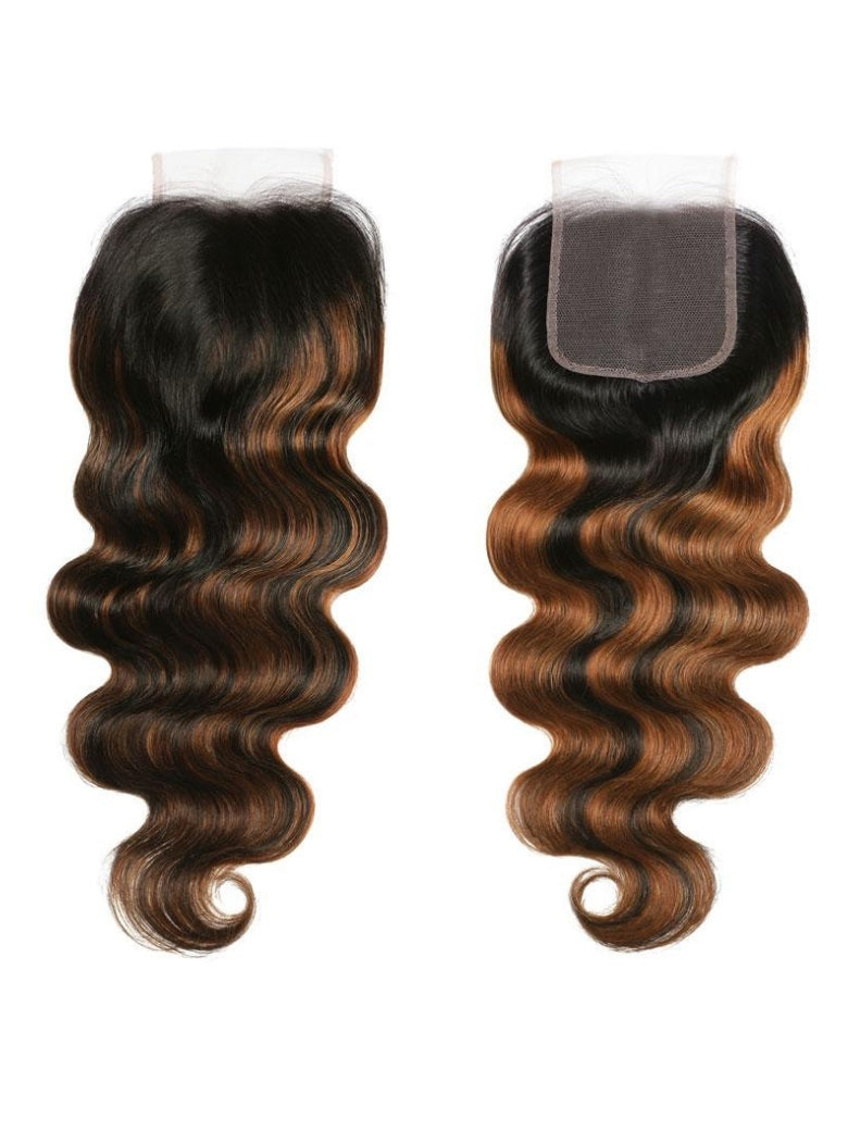 Sunber  Highlight Balayage Color Body Wave 3 Bundles Weaves with 4x4 Lace Closure Virgin Human Hair Flash Sale
