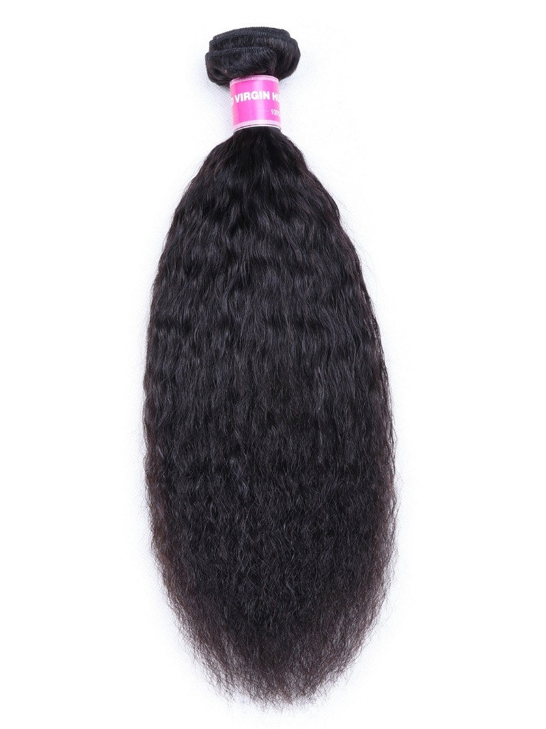 Sunber Hair 1 Bundle Kinky Straight Human Hair Weaves  On Sale  100% Human  Hair