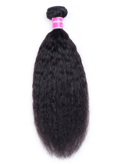 Sunber Hair 1 Bundle Kinky Straight Human Hair Weaves  On Sale  100% Human  Hair