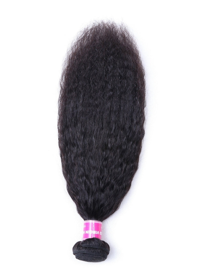 Sunber Hair 1 Bundle Kinky Straight Human Hair Weaves  On Sale  100% Human  Hair