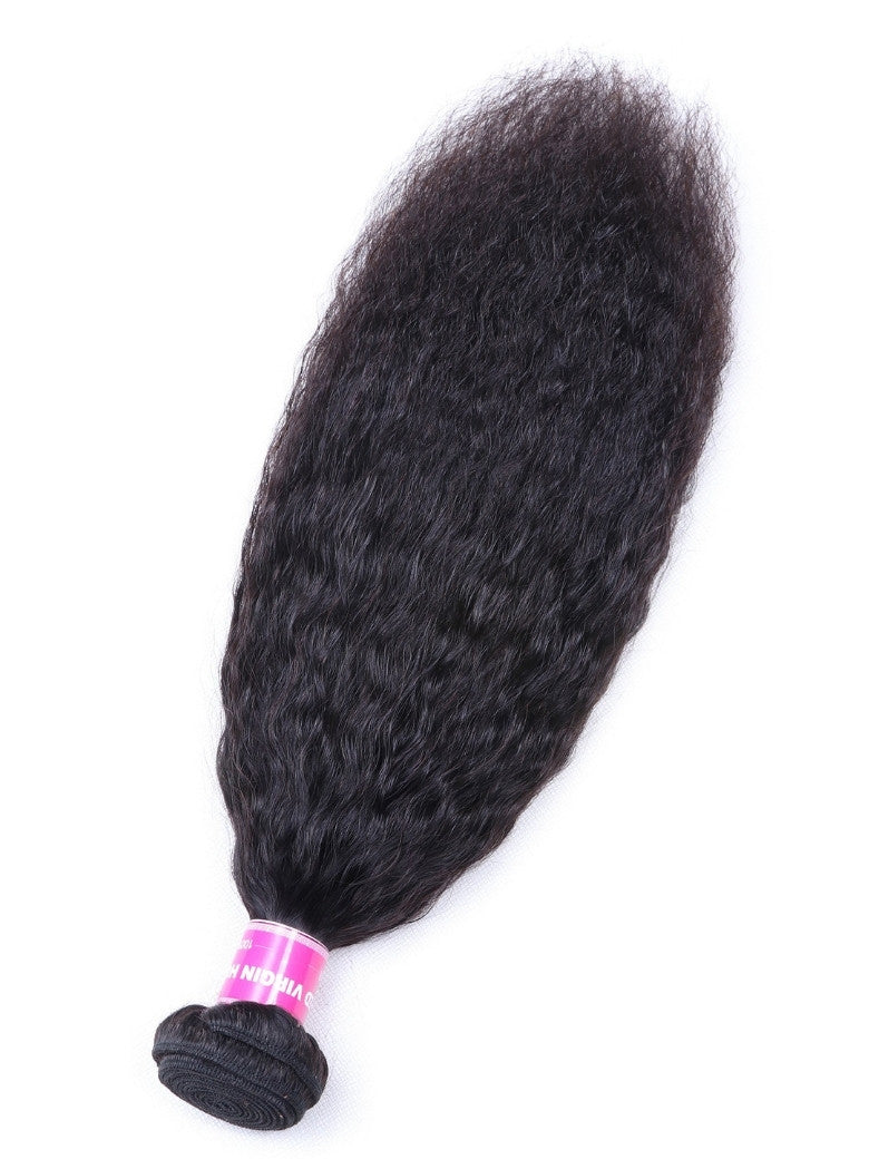 Sunber Hair 1 Bundle Kinky Straight Human Hair Weaves  On Sale  100% Human  Hair