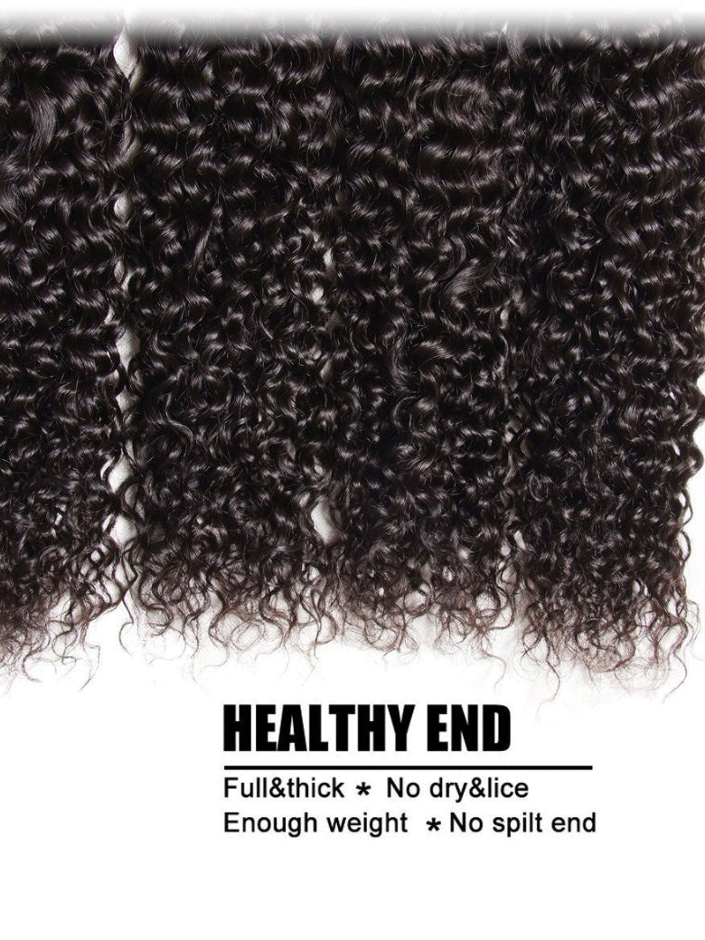 Sunber Hair Malaysian Curly 4 Bundles with 1pcs Lace Closure-100% Human Hair Weave Flash Sale