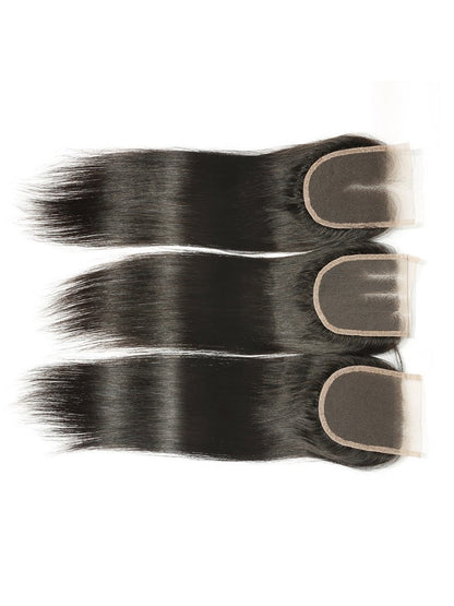 Sunber Virgin Peruvian Hair Straight Hair 4 Bundles With 4*4 Lace Closure, Hotsale Peruvian Hair Weaves Flash Sale