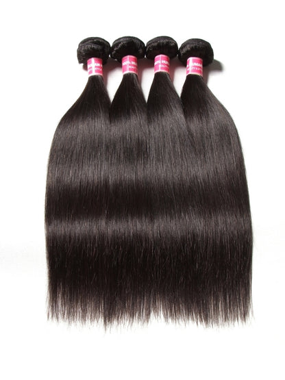 Sunber Hair New Remy Human Hair Malaysian Straight Hair 4 Bundles 100% Human Hair Weaves