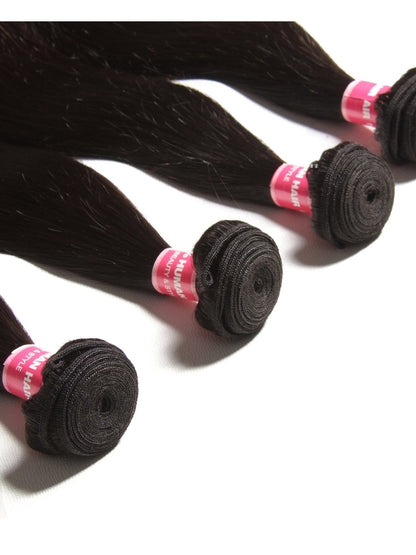 Sunber Hair New Remy Human Hair Malaysian Straight Hair 4 Bundles 100% Human Hair Weaves