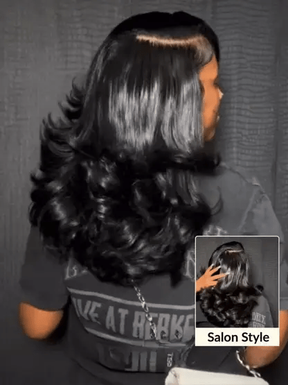 Sunber 180% Density 13x4 Pre Everything Lace Frontal Feathered Hairstyles Wig With Layered Haircuts Flash Sale