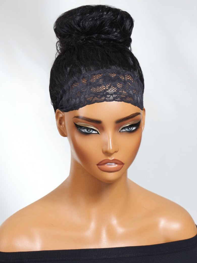 Sunber HookFit Water Wave Headband Wig Glueless Human Hair Wigs With Invisi Drawstring Flash Sale